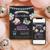 Ice Skating Birthday Invitation