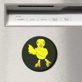 Ice Skating Chick Magneet (Insitu (Vaatwasser))