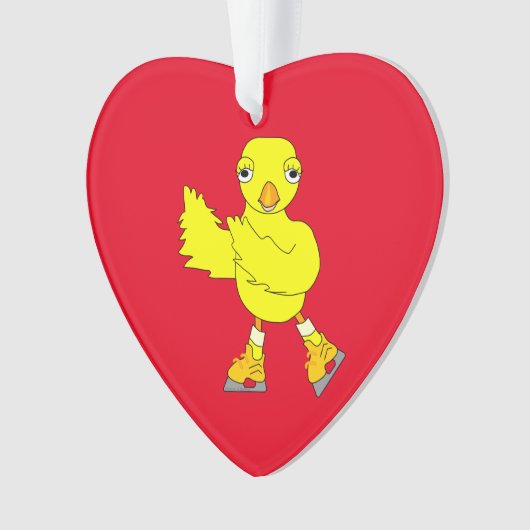Ice Skating Chick Ornament (voorkant)