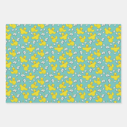 Ice Skating Chick Pattern Papierbladen overvullen Inpakpapier Vel (Voorkant 3)