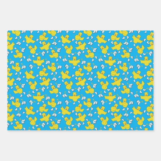 Ice Skating Chick Pattern Papierbladen overvullen Inpakpapier Vel (Voorkant 2)