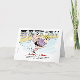Ice Skating Coach thank you card Bedankkaart