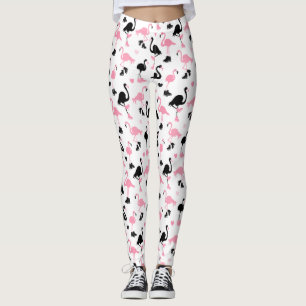 Ice Skating Flamingos Leggings