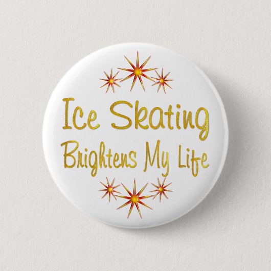 ICE SKATING Helder mijn leven Ronde Button 5,7 Cm (Voorkant)