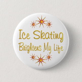 ICE SKATING Helder mijn leven Ronde Button 5,7 Cm