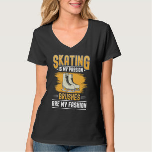 Ice Skating Hop Element Combination Spins T-shirt