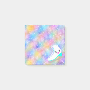 Ice Skating Kawaii Rainbow Gradient Galaxy Stars Post-it® Notes