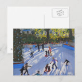 Ice skating Natural History Museum 2014 Briefkaart (Voorkant / Achterkant)