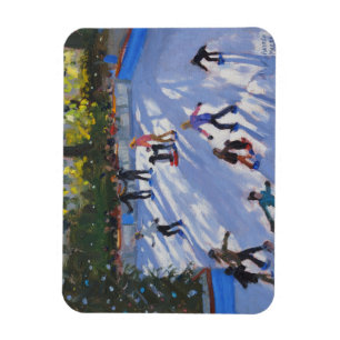 Ice skating Natural History Museum 2014 Magneet