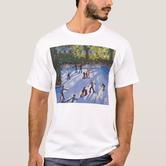 Ice skating Natural History Museum 2014 T-shirt (Voorkant)