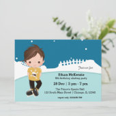 Ice Skating party Kaart (Staand voorkant)