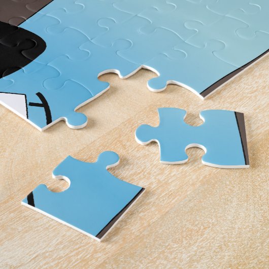 Ice Skating Penguin Legpuzzel (Zijkant)