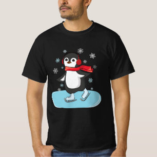 Ice Skating Penguin T-shirt