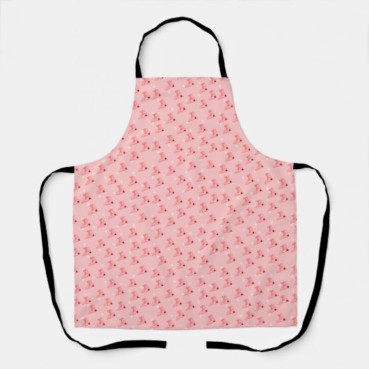 Ice Skating Pink Pattern Schort (Voorkant)