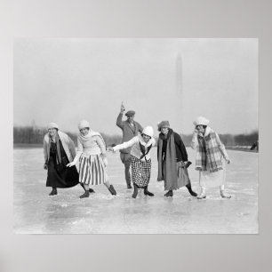 Ice Skating Race, 1925.  foto Poster