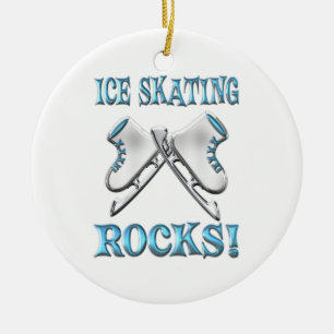 Ice Skating Rocks Keramisch Ornament