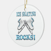 Ice Skating Rocks Keramisch Ornament (Links)