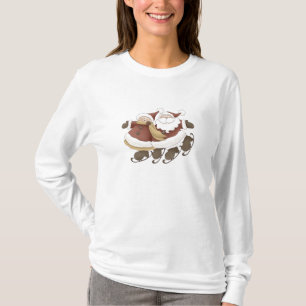 Ice Skating Santa & Mrs Claus van Trina Clark T-shirt