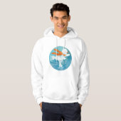 Ice Skating Snowman Hoodie (Voorkant volledig)