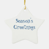 Ice Skating Snowman Ornament (Achterkant)