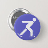 Ice Skating Symbol Button (Voorkant /achterkant)