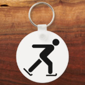 Ice Skating Symbol Sleutelhanger (Voorkant)