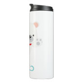 Ice Skating Winter Beer Thermosbeker (Geroteerd rechts)