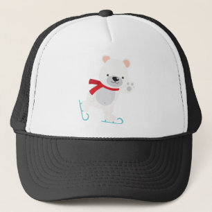 Ice Skating Winter Beer Trucker Pet