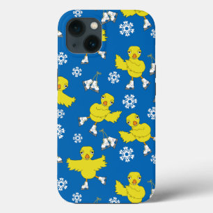 Ice Skick Snowflake Pattern iPhone 13 Hoesje