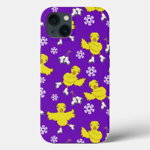 Ice Skick Snowflake Pattern iPhone 13 Hoesje