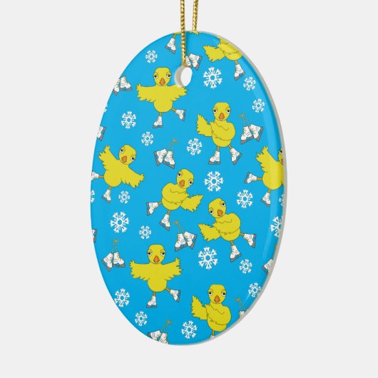 Ice Skick Snowflake Pattern Keramisch Ornament (Links)