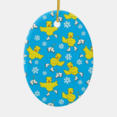 Ice Skick Snowflake Pattern Keramisch Ornament (Voorkant)