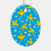 Ice Skick Snowflake Pattern Keramisch Ornament (Achterkant)