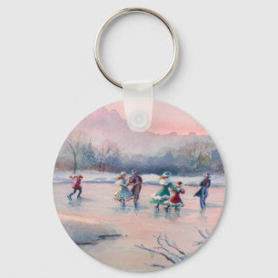 ICE SKING Party by SHARON SHARPE Sleutelhanger