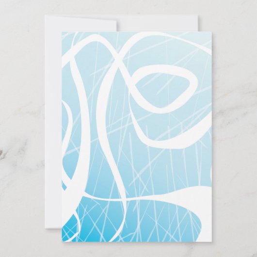 ICE SKING verjaardagsfeest Uitnodiging (Achterkant)