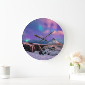 Ice & Snow | Northern Lights, Kirkjufell Mountain Grote Klok (Huis)