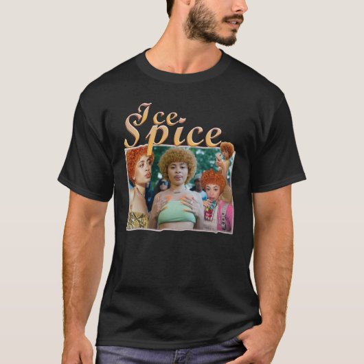 Ice Spice Munch Vrouw Rapper T-shirt (Voorkant)