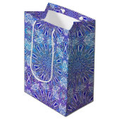Ice Star Kaleidoscope Pattern Gift Bag Medium Cadeauzakje (Voorkant Gekanteld)