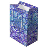 Ice Star Kaleidoscope Pattern Gift Bag Medium Cadeauzakje (Achterkant Gekanteld)