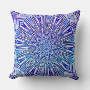 Ice Star Kaleidoscope Pattern Sierkussen
