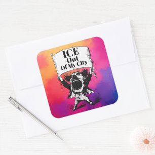 ICE Uit Mijn Stad Sticker
