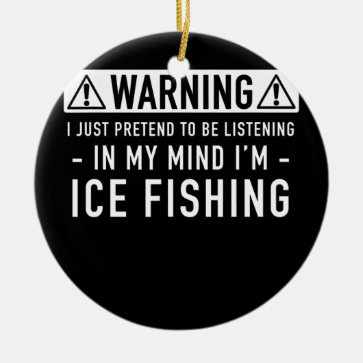 Ice-viscadeau Keramisch Ornament (Voorkant)