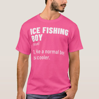 Ice Vissen Boy Noun Definition Ice Fisher Vist T-shirt