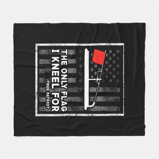 Ice Vist de enige vlag die ik ken Fleece Deken (Voorkant (Horizontaal))