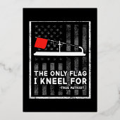 Ice Vist de enige vlag die ik ken Folie Feestdagenkaart (Voorkant)