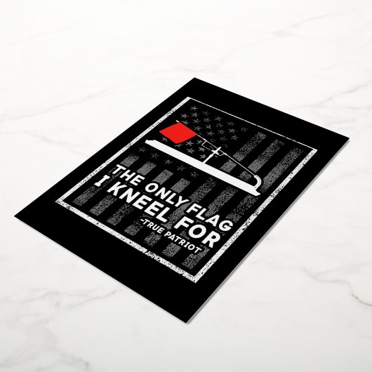 Ice Vist de enige vlag die ik ken Folie Feestdagenkaart (Gedraaid)