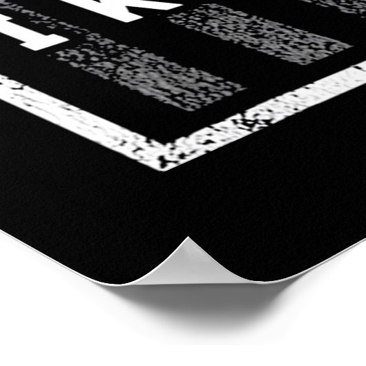 Ice Vist de enige vlag die ik ken Poster (Hoek)