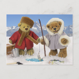 Ice Vist Dinky Beren Briefkaart