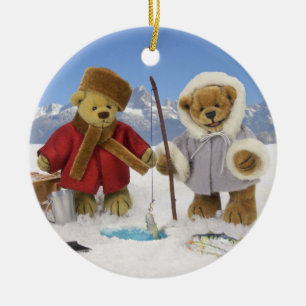 Ice Vist Dinky Beren Keramisch Ornament