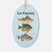 Ice Vist Panfish Keramisch Ornament (Links)